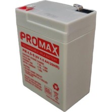 Promax Energy Promax 6VOLT 4.5AMPER Akü 6V 4.5AH