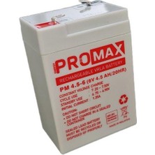 Promax Energy Promax 6VOLT 4.5AMPER Akü 6V 4.5AH