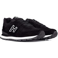Hammer Jack Peru  Sneakers Siyah Süet Deri ve Tekstil Düz Tabanlı Ayakkabı 19250   V19