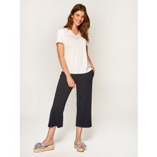 Faik Sönmez Straight Fit Örme Capri 00057