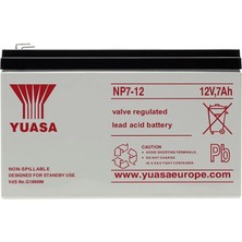 Yuasa Np 7-12 12V 7AH BakıMsiz Kuru Akü