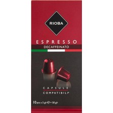 Kapsül Kahve Decaffeinato Zengin Aroma ve Kremalı Tat 11 Adet Kafeinsiz Kapsül Kahve