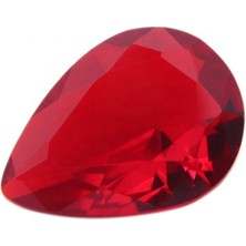 Hasyılmaz Armut Kesim Sentetik Taş 4X6MM 100 Adet Kırmızı