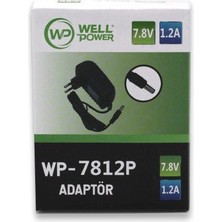 Wellpower 7,8V 1,2A Plastik Kasa Adaptör - 5.5*2.5mm WP-7812P