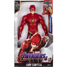 Avengers Figür Oyuncak - The Flash - Şimşek Adam - Işıklı - Sesli - Oyuncak