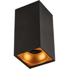 Cata Ct-5417 Bergama Sıva Üstü Armatür (Gu-10) Siyah-Gold