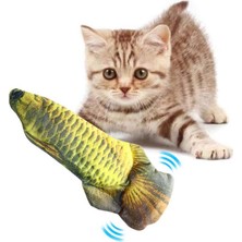 Hareketli Titreşimli Oynayan Balık Kedi Oyuncak MJGN-52C