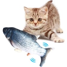 Hareketli Titreşimli Oynayan Balık Kedi Oyuncak MJGN-52B