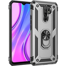 Kip GSM Xiaomi Redmi 9 Kılıf Vega Tank  Sert  Yüzüklü Standlı Zırh Koruma Kapak