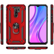 Kip GSM Xiaomi Redmi 9 Kılıf Vega Tank  Sert  Yüzüklü Standlı Zırh Koruma Kapak