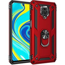 Kip GSM Xiaomi Redmi Note 9 Pro Kılıf Vega Tank  Sert  Yüzüklü Standlı Zırh Koruma Kapak