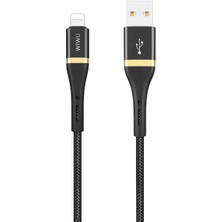 Wiwu Elite ED-100 Lightning USB Kablo 2.4A Hızlı Şarj Kablosu 300 cm Data Kablo