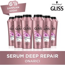 Gliss Serum Deep Repair Şampuan 500 Ml X 6 Adet