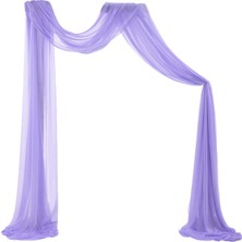 Kemer Örtü Yeniden Kullanılabilir 70X550CM Arbor Drapery Resepsiyon Için Bebek Duşları Dekor 1x Mor