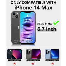 MTK Moveteck Iphone 14 Max 6.7inç Uyumlu Kamera Lens Çıkıntılı Içi Kadife Silikon Soft Mat Renkli Liquid Yumuşak Şık Yeni Kapak Sıvı Süet (2022) Lansman