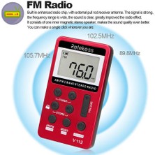 Sanlindou Taşınabilir Am / Fm Stereo Radyo Cep LCD Ekran Ekran 2 Bant Dijital Tuning Radyo W / Kulaklık Şarj Edilebilir Pil | Stereo Radyo | Fm Stereo Radioam Fm Stereo Radyo (Yurt Dışından)