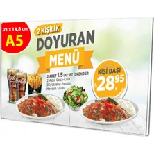 Şeffaf A5 U Tipi Yatay Föylük -5 Adet