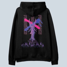 AyveGa Forbidden Siyah Oversize  Kapüşonlu Sweatshirt Hoodie