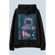 AyveGa New World Siyah Oversize  Kapüşonlu Sweatshirt Hoodie