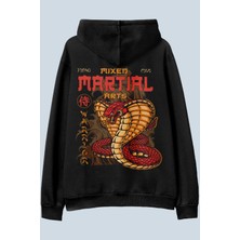 AyveGa Mma Siyah Oversize  Kapüşonlu Sweatshirt Hoodie