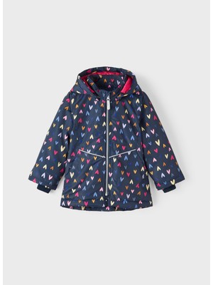 Name It Desenli Lacivert Bebek Yelek Nmfmaxı Jacket Hearts