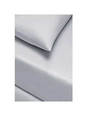 Taç Çarşaf Seti Pamuklu Lastikli 180 x 200 cm King Size Açık Gri