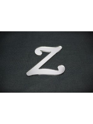 Benim Marifetlerim Z Harfi Gümüş Aynalı Pleksi 4 cm