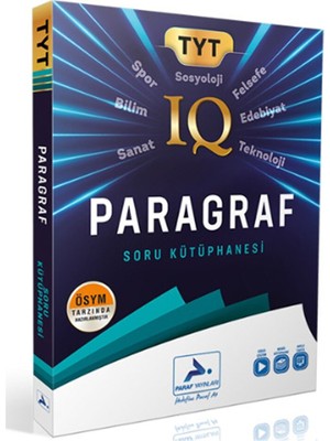 Paraf Yayınları TYT IQ Paragraf Soru Bankası Paraf Yayınları Lise (Bolnota Özel Güncel Içeriğe Sahiptir)