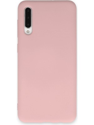Aqua Aksesuar Samsung Galaxy A30S Kılıf Lansman Içi Kadife Lüx Tasarım Silikon Kapak - Pudra