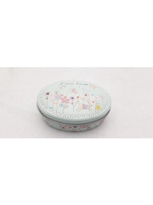 Be Beauty Pastel Resim Temalı Takı Aksesuar Saklama Metal Kutusu Model 06