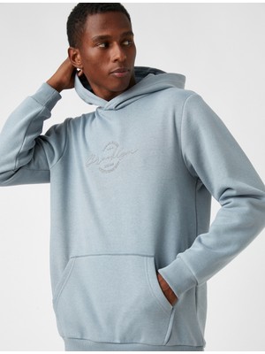 Koton Baskılı Kapşonlu Sweatshirt
