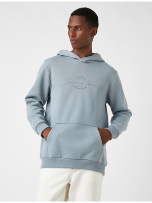 Koton Baskılı Kapşonlu Sweatshirt