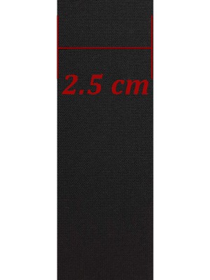 Modanight Lastik Paça Lastiği 2.5 cm 10 mt - Siyah