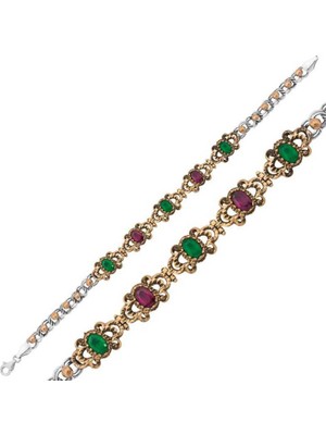 925 Gümüş Gümüş Otantik Fantazi Bayan Bileklik