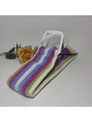 Ramdet Banyo Sırt Kesesi Çift Taraflı 90 Cm Duş Lifi Uzun Pratik Kollu Sırt Fırçası Büyük Kese