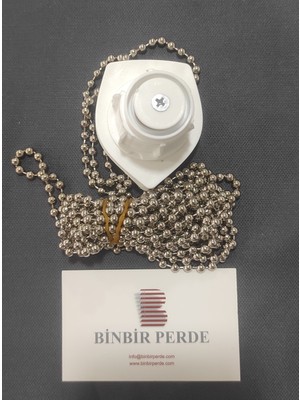 Binbir Perde Jumbo Sistem Stor Perde / Zebra Perde Krom Metal Zincir & Beyin