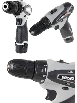 Bulldozer Neutral Çift Akülü 24 Setli Şarjlı Vidalama Taşıma Çantalı