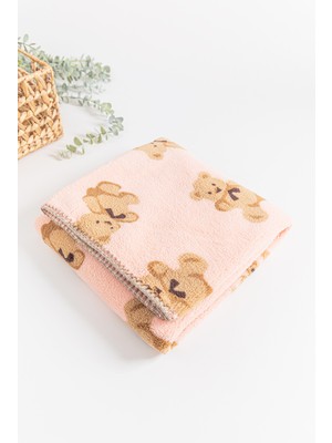 Babymod Ayıcık Figürlü Kuzu Welsoft Bebek Battaniye