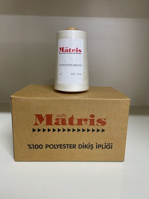 Matris 120 No  Polyester Dikiş Ipliği Krem 1 Kutu