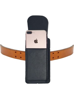 Vizyon Kemere Takılan Telefon Kılıfı Dik Bel Kemer Kılıfları Kapaklı Mıknatıslı 16.2 x 8 cm