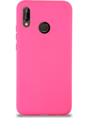 Kılıfmania Xiaomi Redmi Note 7 Pro Kapak Içi Kadife Kamera Korumalı Lansman Silikon Kılıf - Neon Pembe
