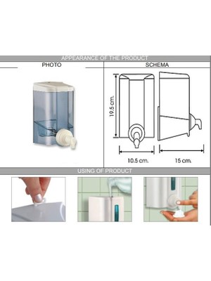 Omnipazar Vialli F4t Köpük Sabun Dispenseri Hazneli Şeffaf 1000 Ml