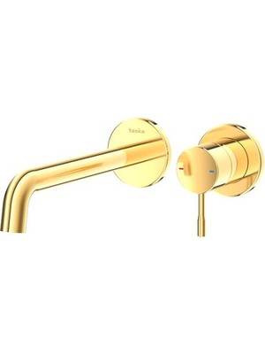 Teska Atlas Ankastre Lavabo Bataryası-Altın