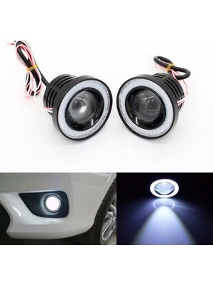 Balp Angel Far 89 mm Beyaz Mercekli Angel LED Halkalı Sis LED 2 Adet
