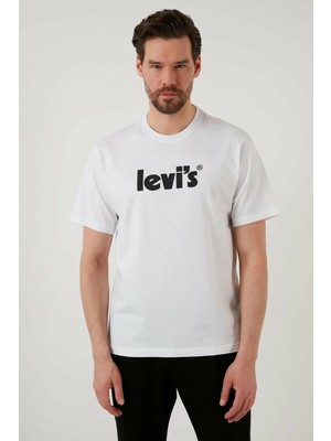 Levi's Baskılı Relaxed Fit Bisiklet Yaka  Pamuk T Shirt Erkek T Shirt A2082