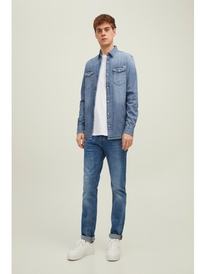 Jack & Jones Esherıdan Erkek Jean Gömlek 12138115