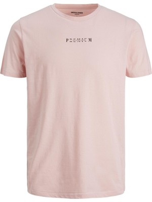 Jack & Jones Jprblablooster Erkek Baskılı Tişört 12214517 Pembe L - Pembe-12214517