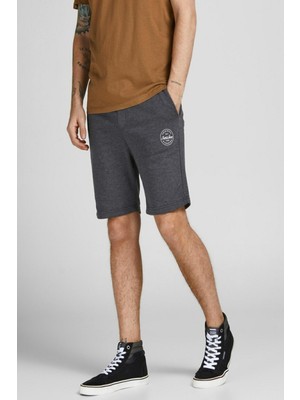 Jack & Jones Jpstshark Jjsweat Shorts At Sn Gri Erkek Şort 12182595-Dark