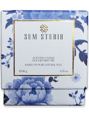 Sum Studıo Fesleğen Siyah Çay Kokulu Doğal Mum 180 gr