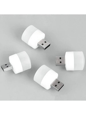 Pazariz Mini USB Kamp ve Gece Lambası Çok Amaçlı USB Yuvarlak LED Lamba